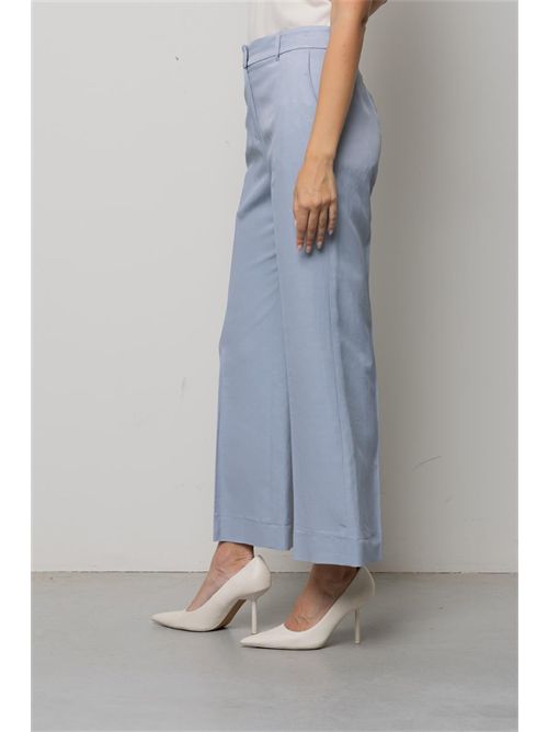 Pantaloni a trombetta in misto lino KAOS | SP1CO023/0080